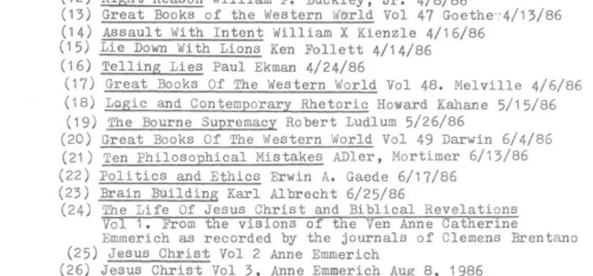 A Lifetime of Reading: Dan Pelzer's Legacy in 3,599 Books