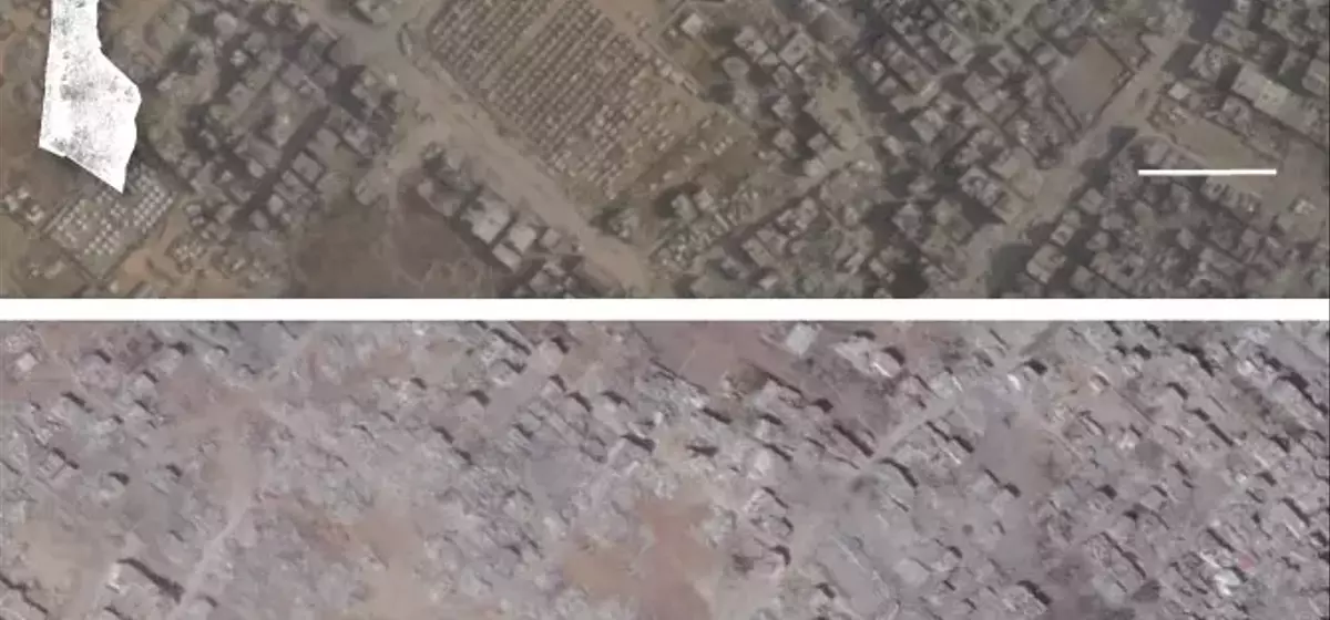 Gaza's Zeitoun Neighborhood Transformed into Desolate Landscape