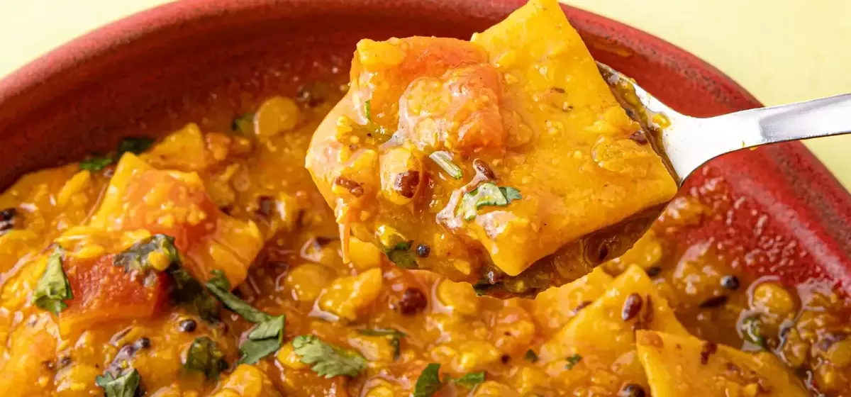 Dal Dhokli: A Heartwarming Indian Lentil Stew with Spiced Wheat Dumplings
