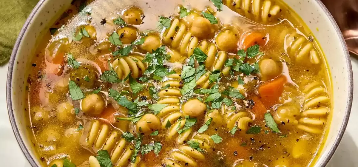 Hearty Chickpea Noodle Soup: A Wholesome 30-Minute Meal