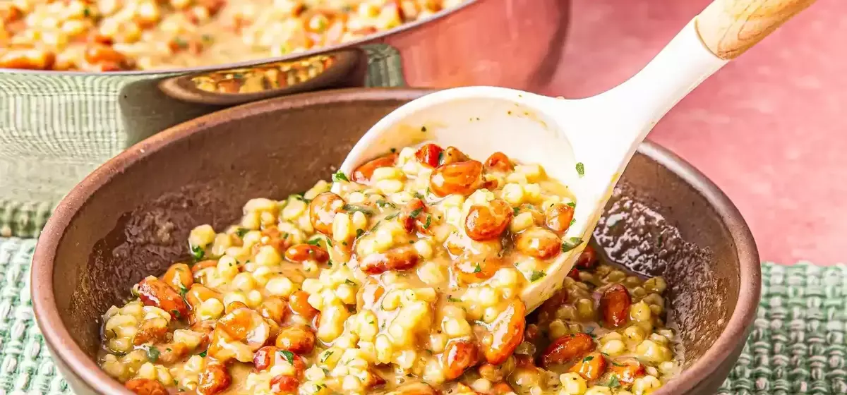 Hearty Northern Italian Barley and Cranberry Bean "Stewp"