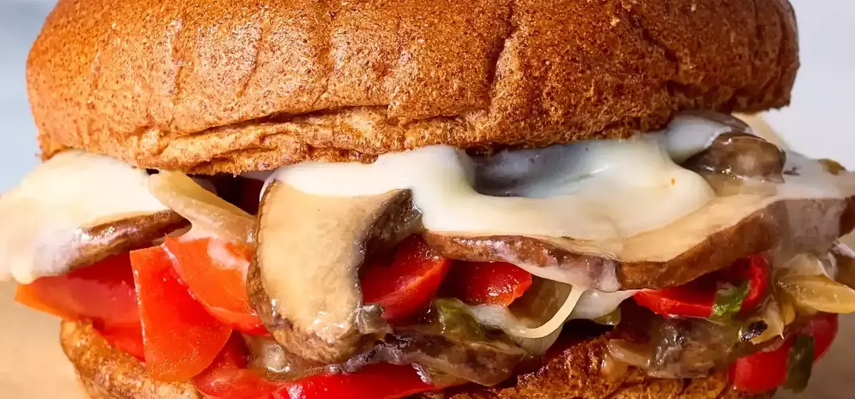 Vegetarian Portobello "Philly Cheese Steak" Sandwich: A Delightful and Healthy Twist