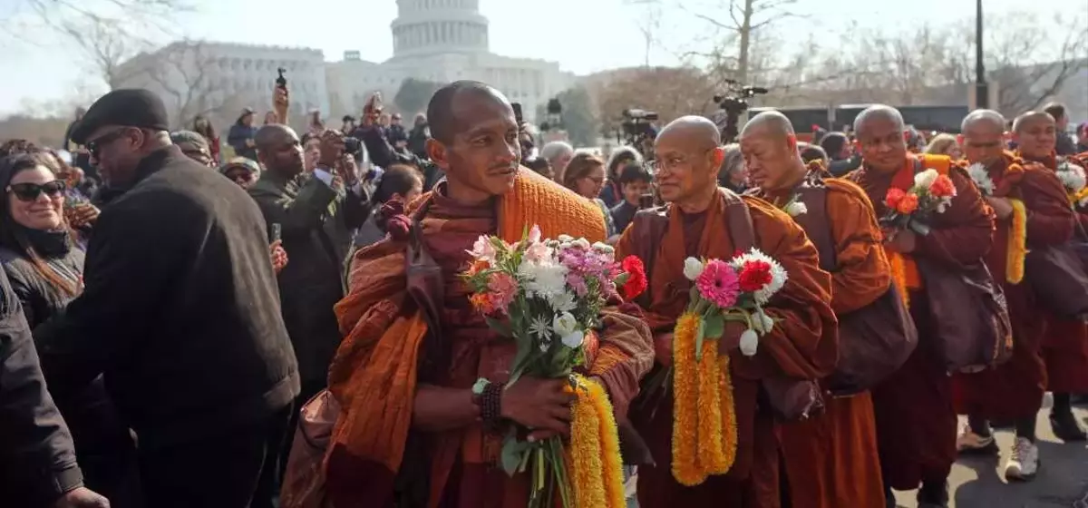 Monks' Peace Journey Culminates in Washington D.C.