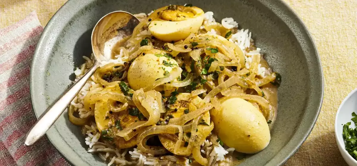 Homemade Balti-Style Eggs in Creamy Coconut Sauce