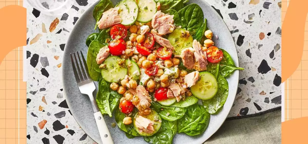 The Ultimate High-Protein Mediterranean Lunch: Chickpea Tuna Salad