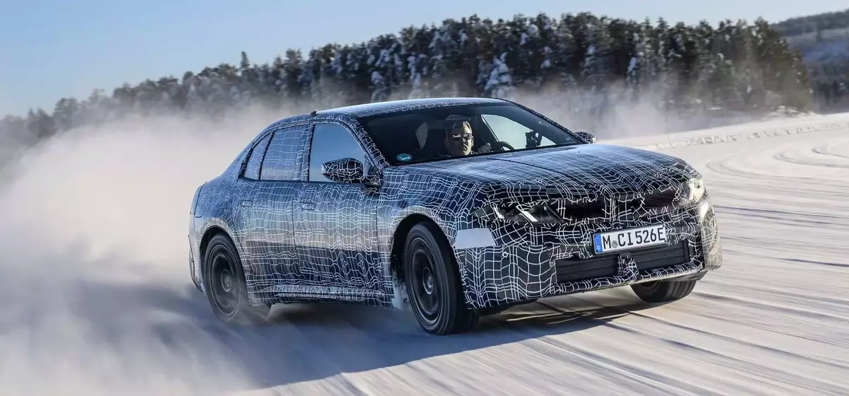 BMW i3 50 xDrive Prototype: Testing on Ice in Arjeplog, Sweden