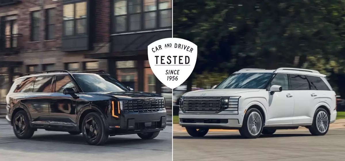 Kia Telluride's Turbo-Four Outperforms Hyundai Palisade's V-6 in Performance Tests
