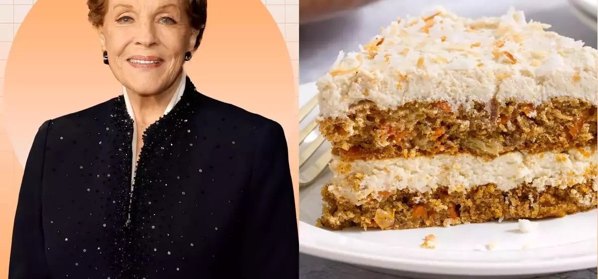 Julie Andrews' Carrot Cake: A Healthier Twist with Tofu Frosting
