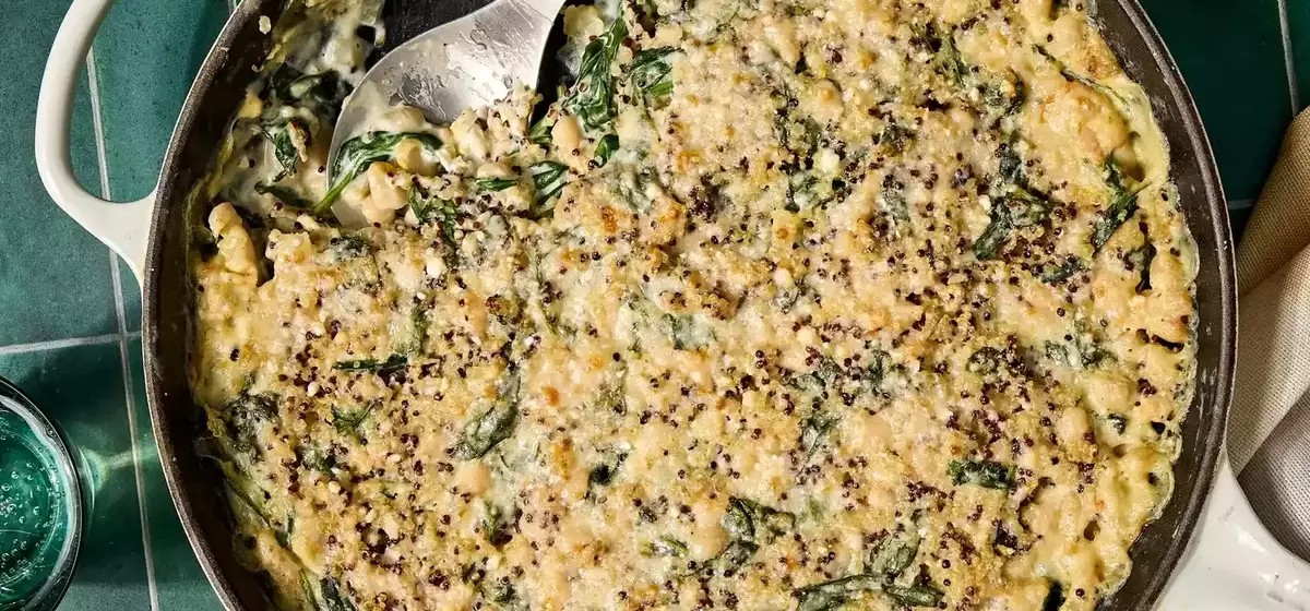 Creamy Lemon-Parmesan Spinach & White Bean Casserole: A Wholesome Delight