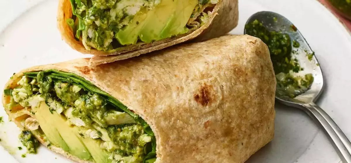 The Ultimate High-Protein Chicken Wrap with Zesty Pesto