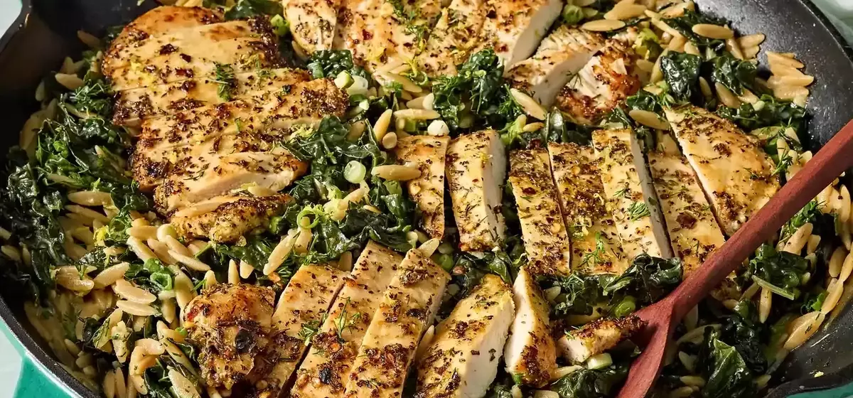 Delectable Dill Chicken Orzo: A High-Protein, One-Skillet Meal