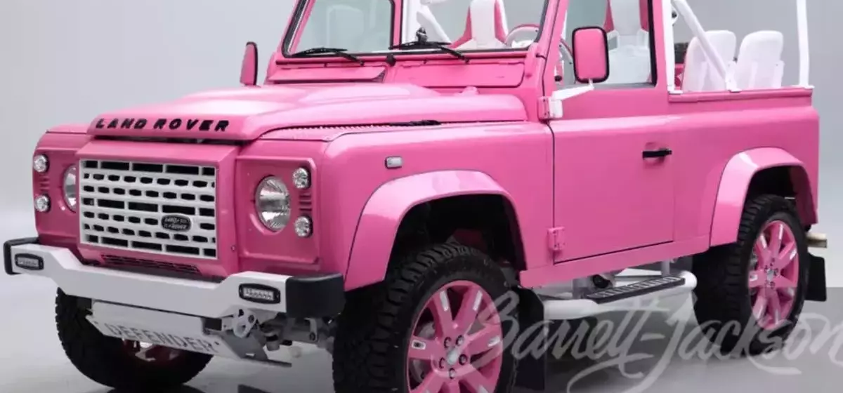 Unique Barbie-Themed Land Rover Defender 90 Up for Auction