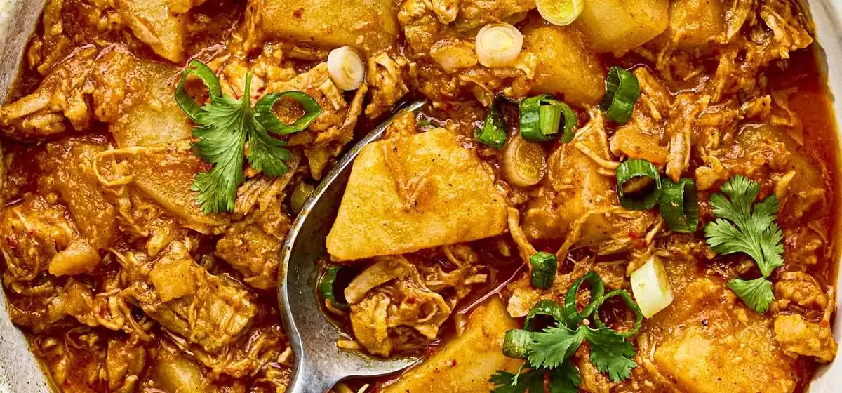 Hearty Mexican Stewed Potatoes with Pork Belly