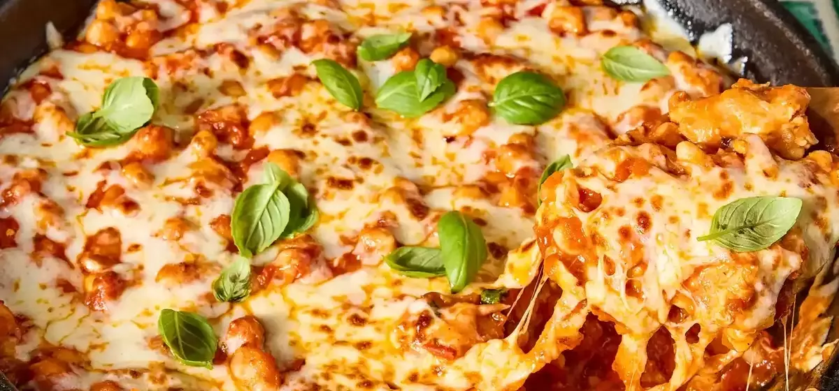 One-Pan Chicken Parmesan with White Beans