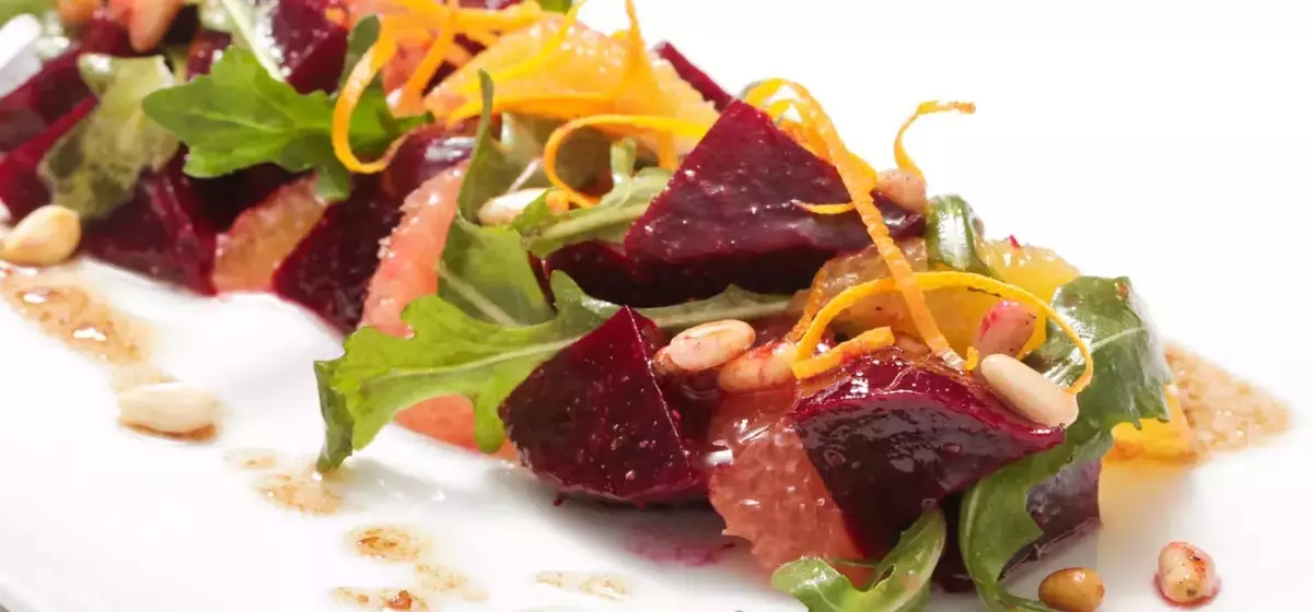 Beet and Citrus Salad with Pine Nut Vinaigrette