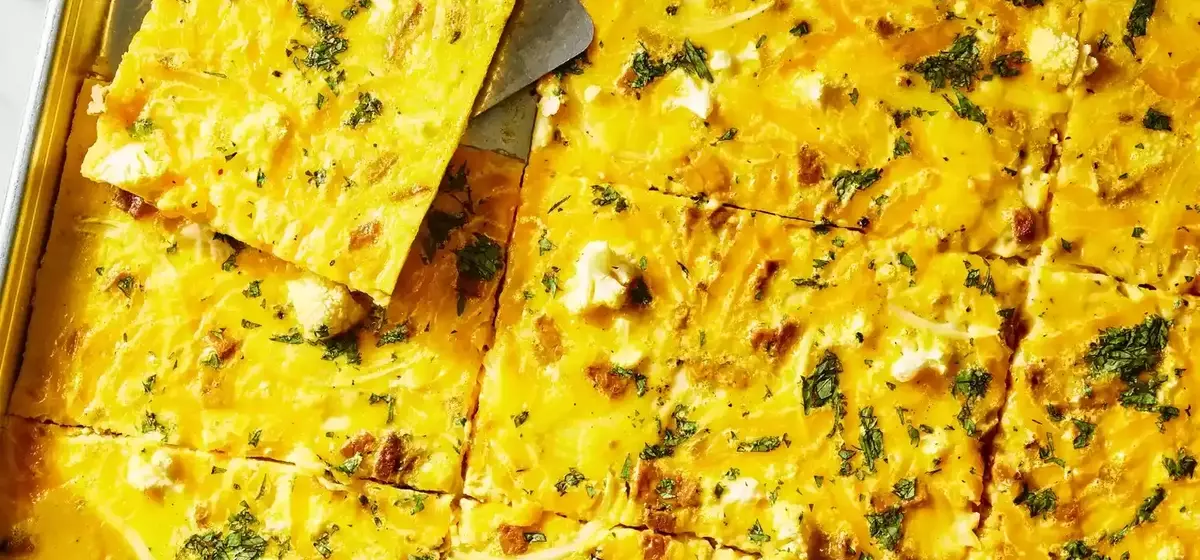 Effortless and Nutritious Sheet-Pan Eggs with Cauliflower and Tempeh