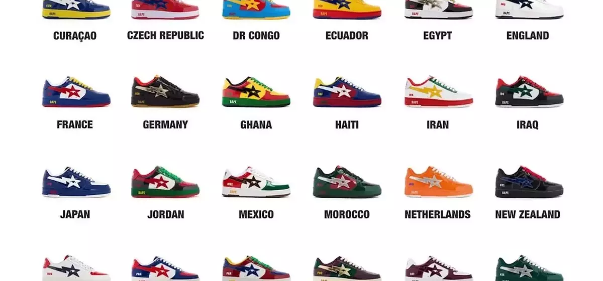 BAPE and KidSuper Unite for 2026 World Cup Sneaker Collection
