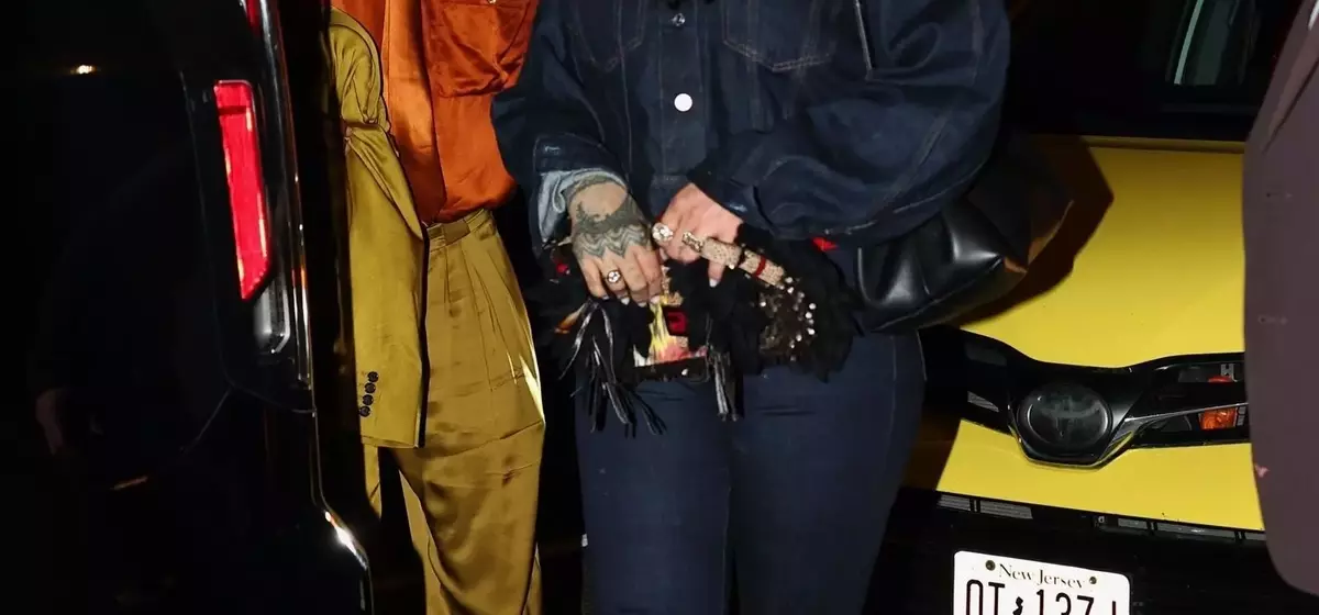 Rihanna and A$AP Rocky's Coordinated Knicks-Inspired Style