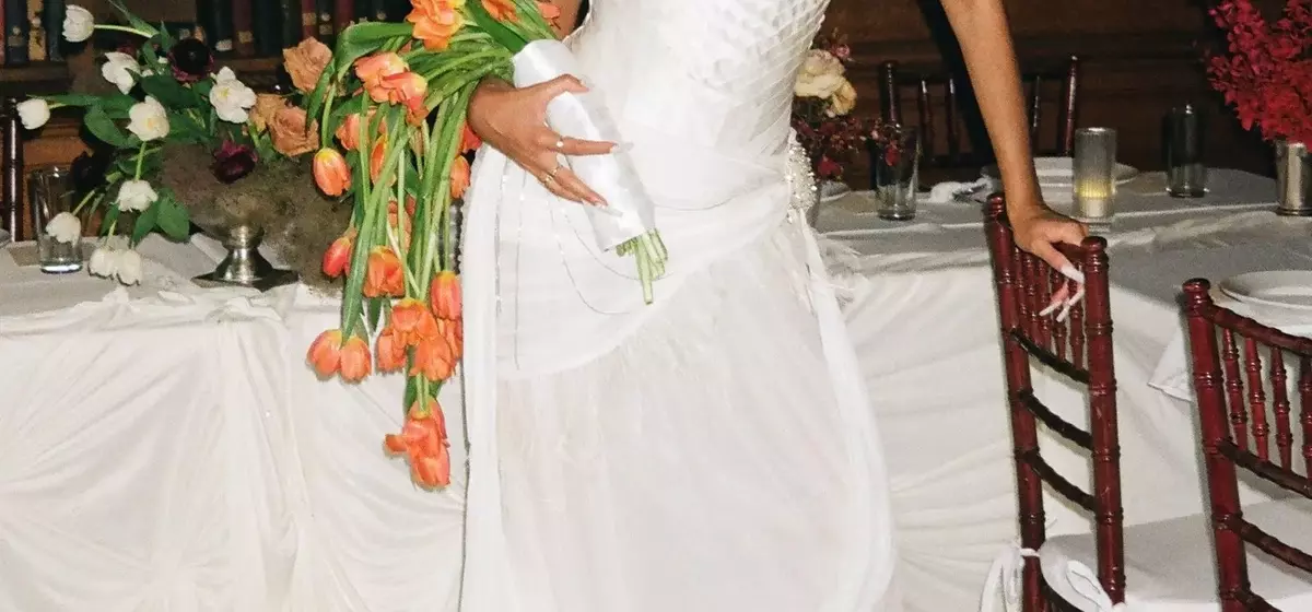 A Bronx Couple's Elegant Wedding Fashion