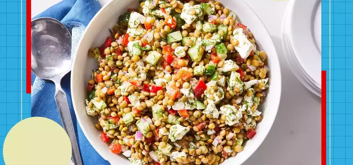 Effortless Post-Vacation Dining: The Lemony Feta Lentil Salad
