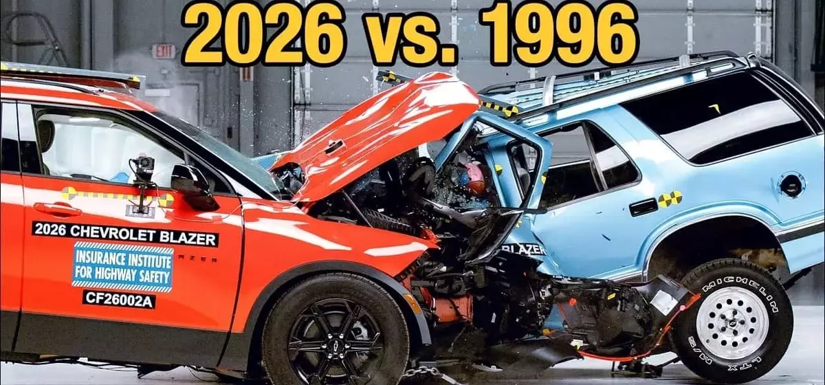 A Stark Contrast in Safety: Modern vs. Vintage Chevy Blazer Crash Test