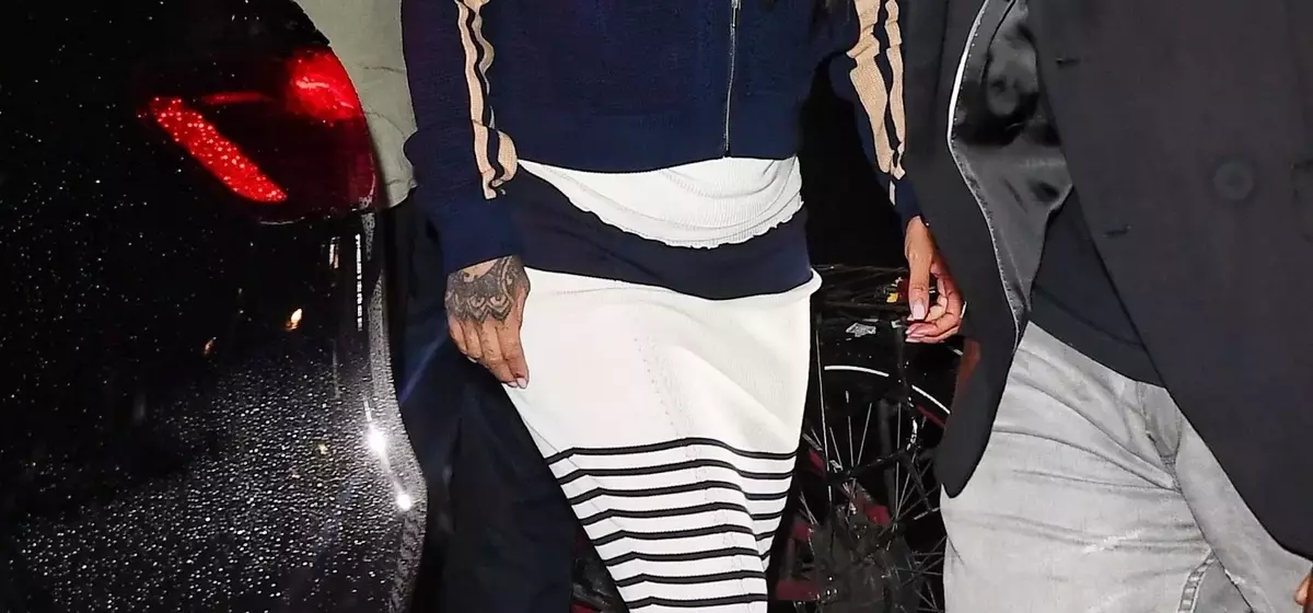Rihanna's Bold Striped Ensemble Takes Center Stage in New York City