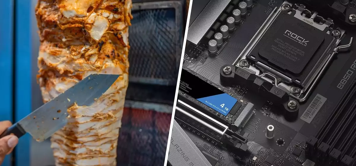 A 'Turkish Kebab' PC with Spinning Components