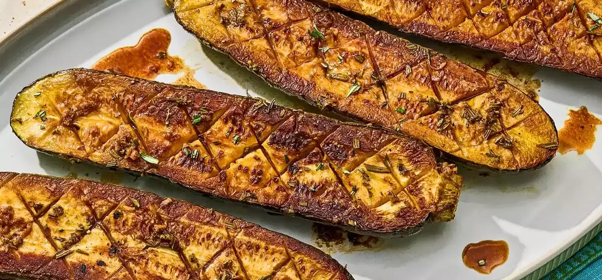 Delectable Balsamic Rosemary Melting Zucchini