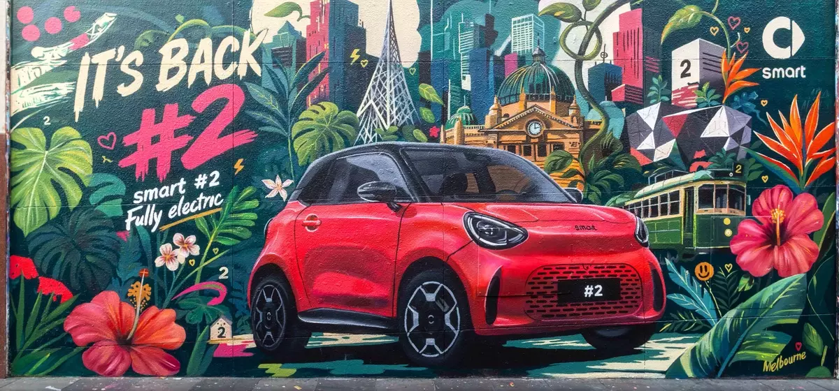 Smart's #2 Electric Car Unveiled Through Global Mural Campaign