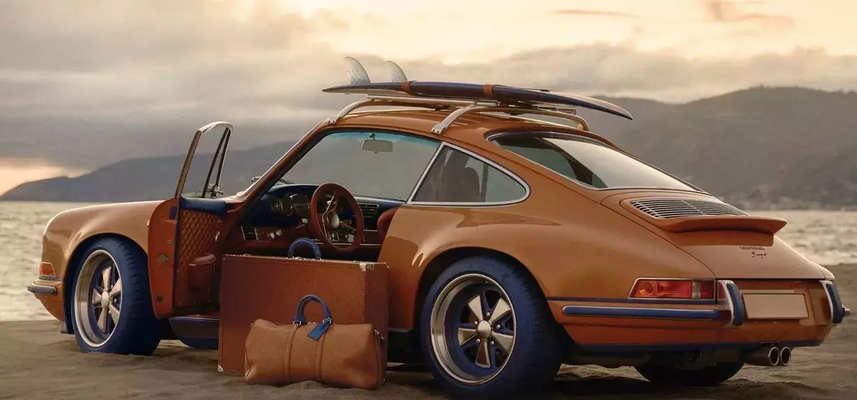 Louis Vuitton's Inaugural Automotive Collaboration with Singer Transforms Iconic Porsche 911s