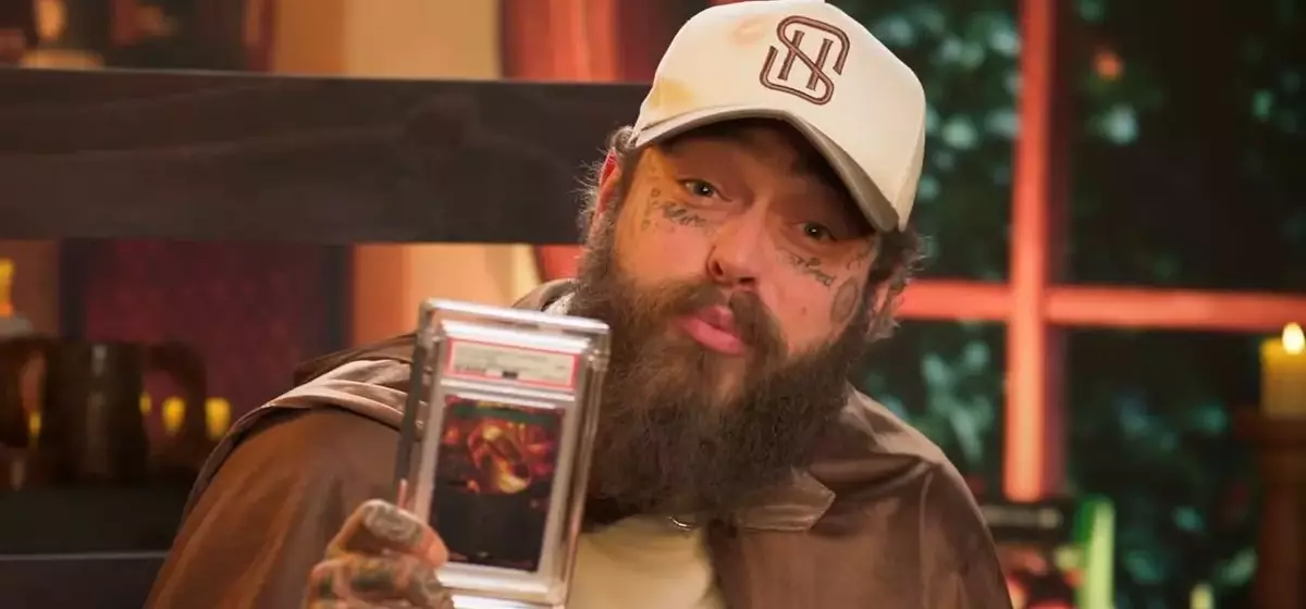 Post Malone Plays with His Rare 'One Ring' Magic Card