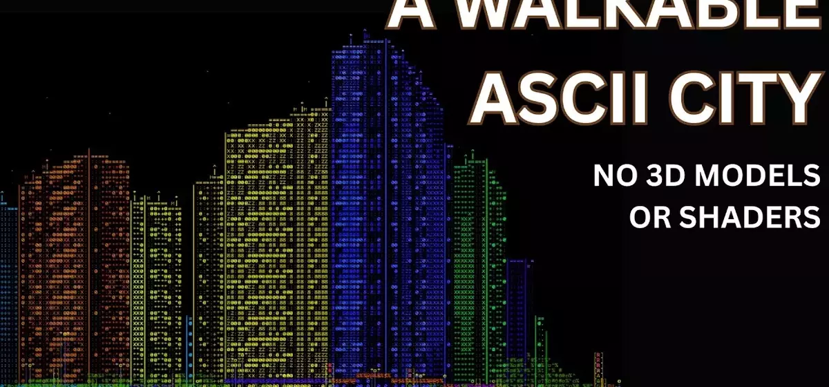 Solo Developer Crafts Walkable ASCII Cyberpunk City in HTML