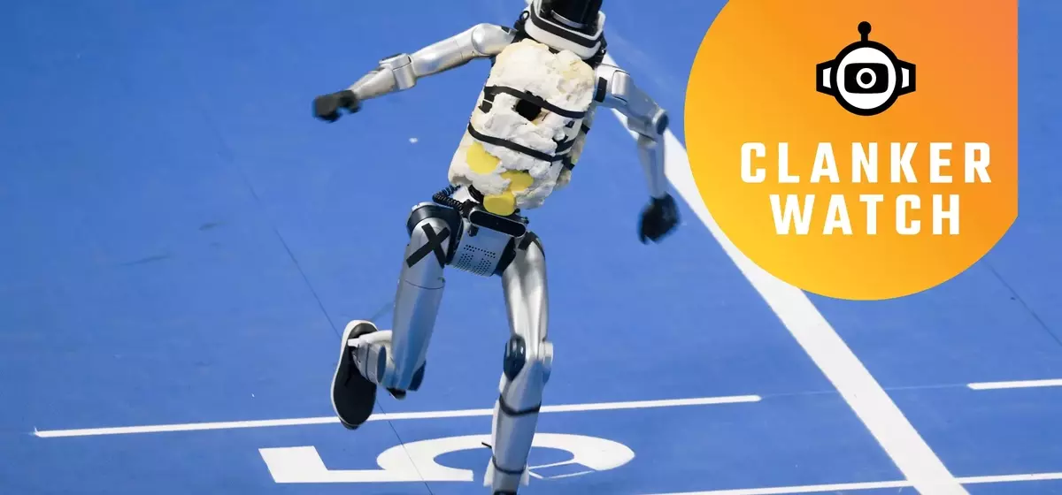 Robot Runner Suffers Spectacular Malfunction at Humanoid Robot Games