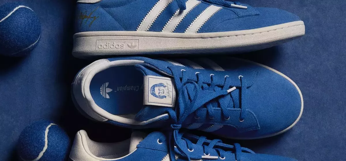 Adidas Revives Billie Jean King's Iconic Blue Suede Tennis Shoes