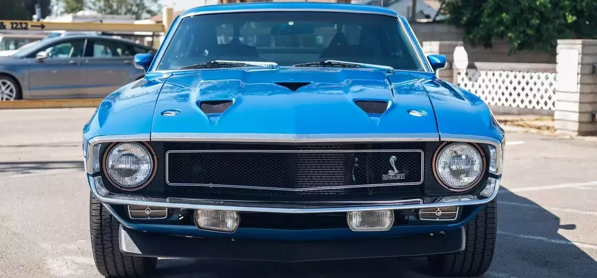 A Rare 1970 Acapulco Blue Shelby Mustang GT350 with Low Mileage Goes Up for Auction