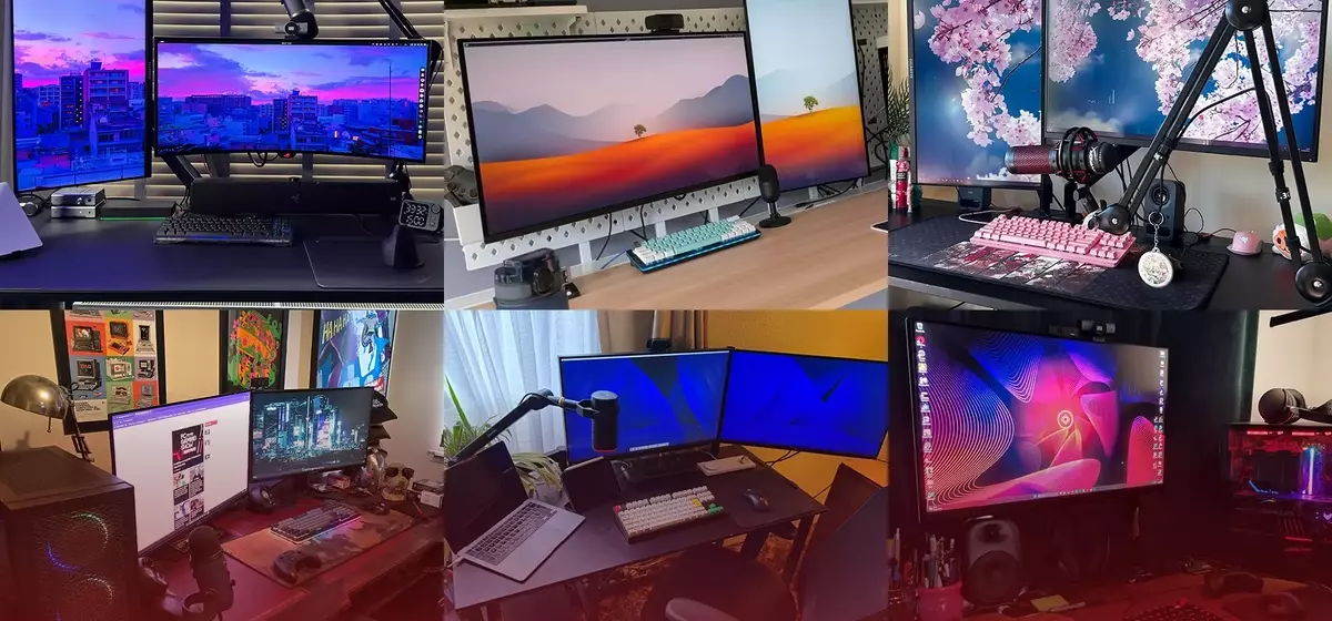 A Glimpse into the Workspaces of PC Gamer: Custom Rigs, Peripherals, and Personal Touches