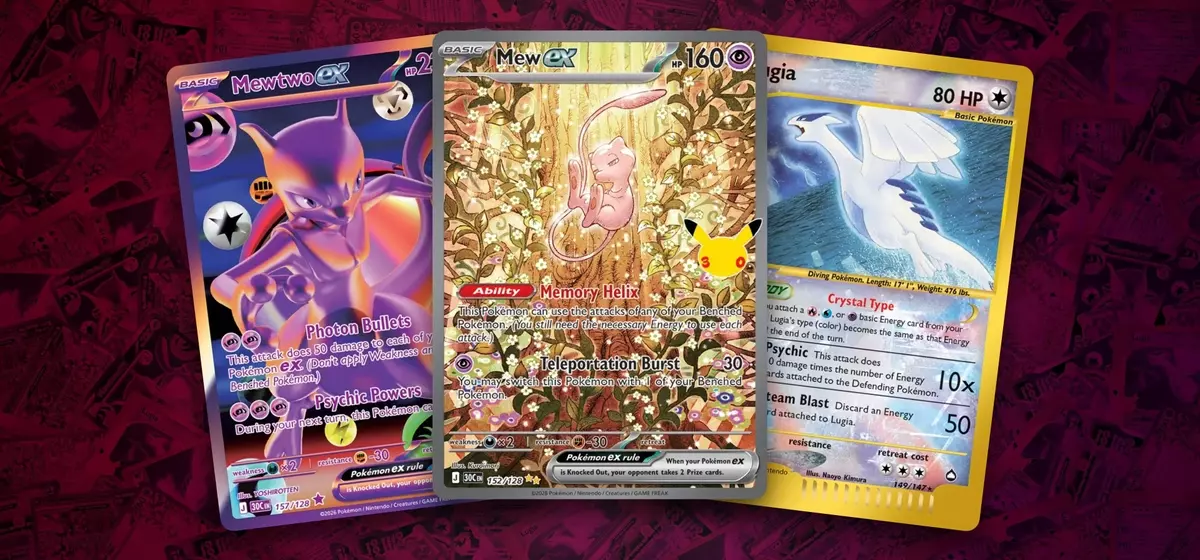 Top-Valued Cards from Pokémon TCG: 30th Celebration