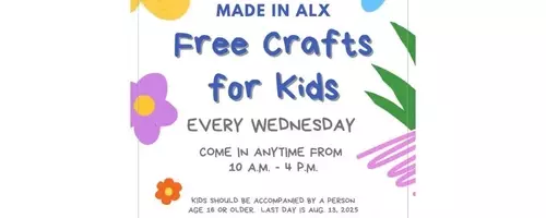Summer Fun: Free Weekly Crafts for Kids at Made in ALX