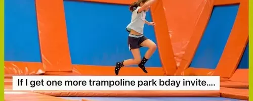 Mom Declares Ban on Trampoline Park Birthday Parties