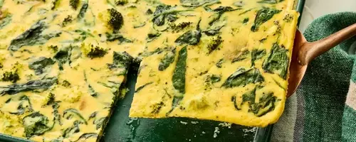 Crowd-Pleasing Spinach, Broccoli, and Parmesan Quiche
