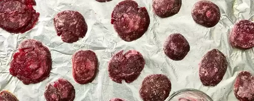 Crispy Smashed Beets with Feta and Pistachios