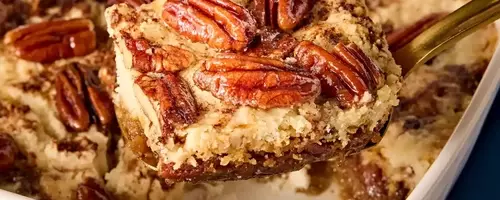 Effortless Pecan Pie Cake: A Simple Yet Indulgent Dessert