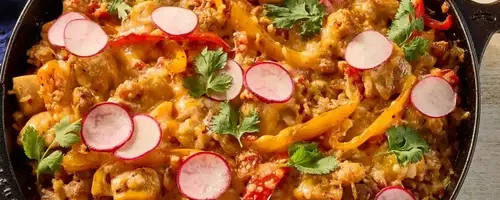 Delectable Chicken Fajita Rice Bake: A Wholesome Skillet Dinner