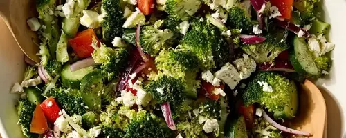 Refreshing Broccoli & Feta Salad: A Quick and Healthy Side Dish