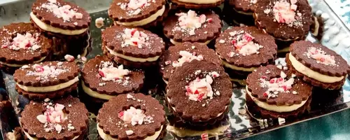 The Art of Crafting Chocolate Peppermint Sandwich Cookies