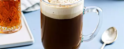 Spiced Rum Coffee with Butterscotch Whipped Cream