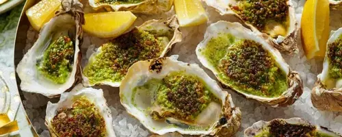 Indulgent Roasted Oysters with Savory Topping