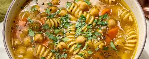 Hearty Chickpea Noodle Soup: A Wholesome 30-Minute Meal