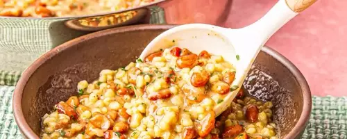 Hearty Northern Italian Barley and Cranberry Bean "Stewp"