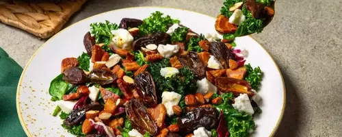 Bacon and Date Salad with Tangy Vinaigrette